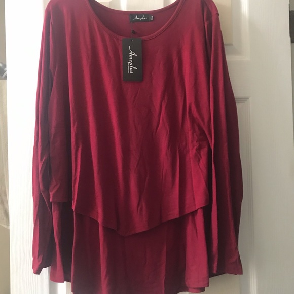 AMZplus Tops - NWT Amzplus long sleeve layer tunic size 3xl